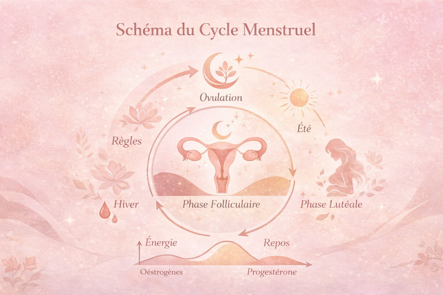 Schéma du Cycle Menstruel