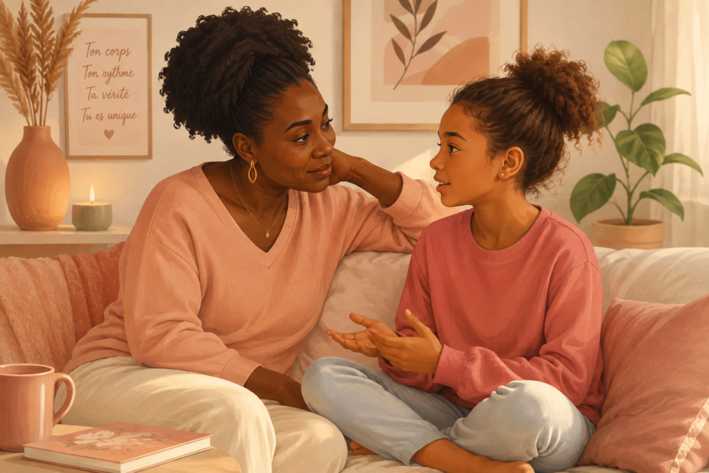 Parler des règles à sa fille : les mots qui changent tout pour la suite
